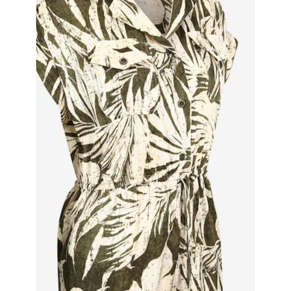 Ralph Lauren Women's Green Palm Leaf Print Jumpsuit Size22W - Picture 5 of 16
